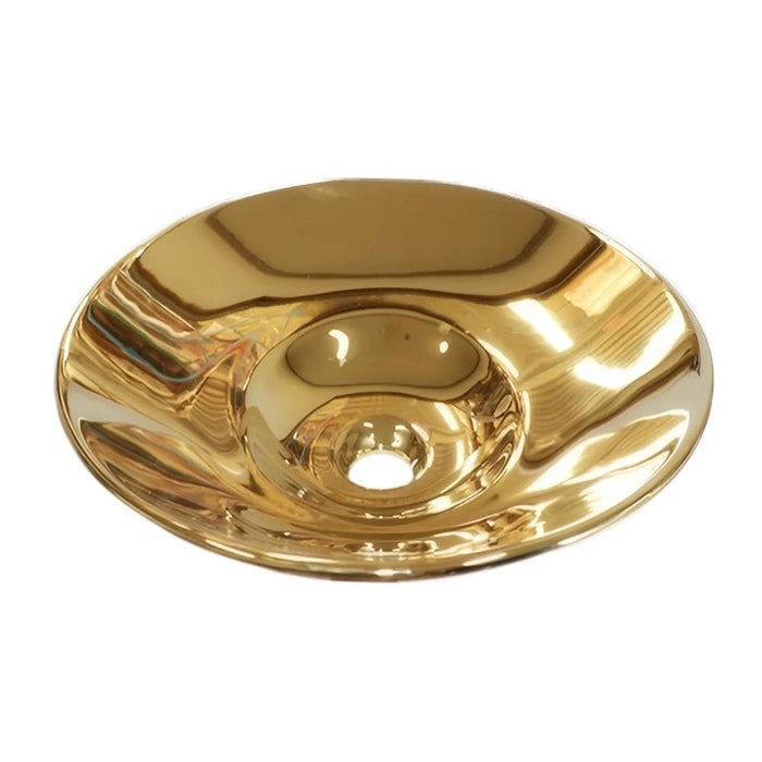 410*410*110mm Ceramic Round Semi Insert Basin