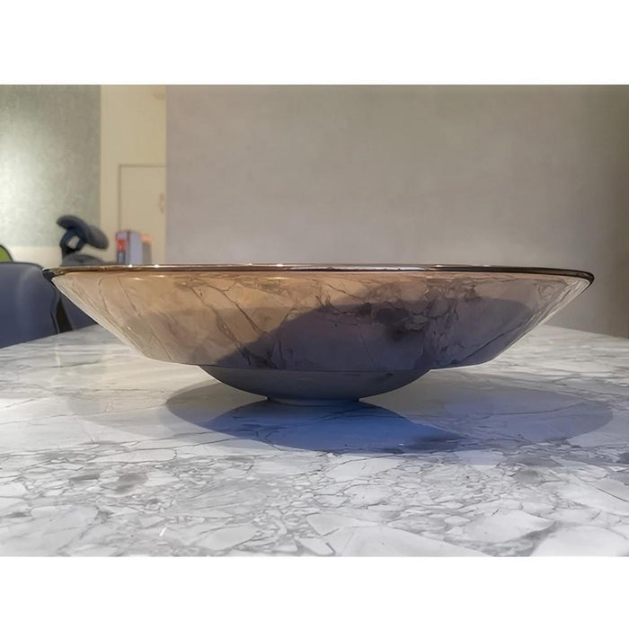 410*410*110mm Ceramic Round Semi Insert Basin