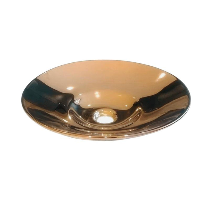 410*410*110mm Ceramic Round Semi Insert Basin