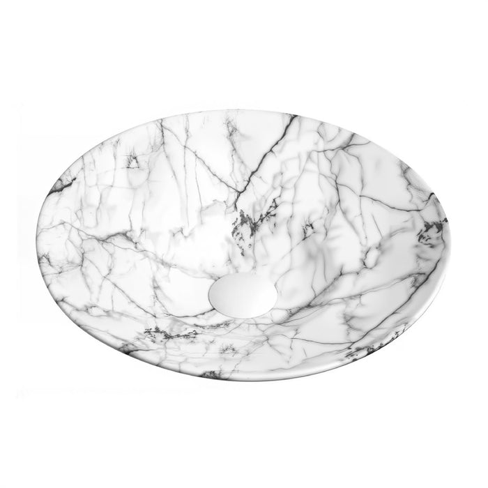 410*410*110mm Ceramic Round Semi Insert Basin