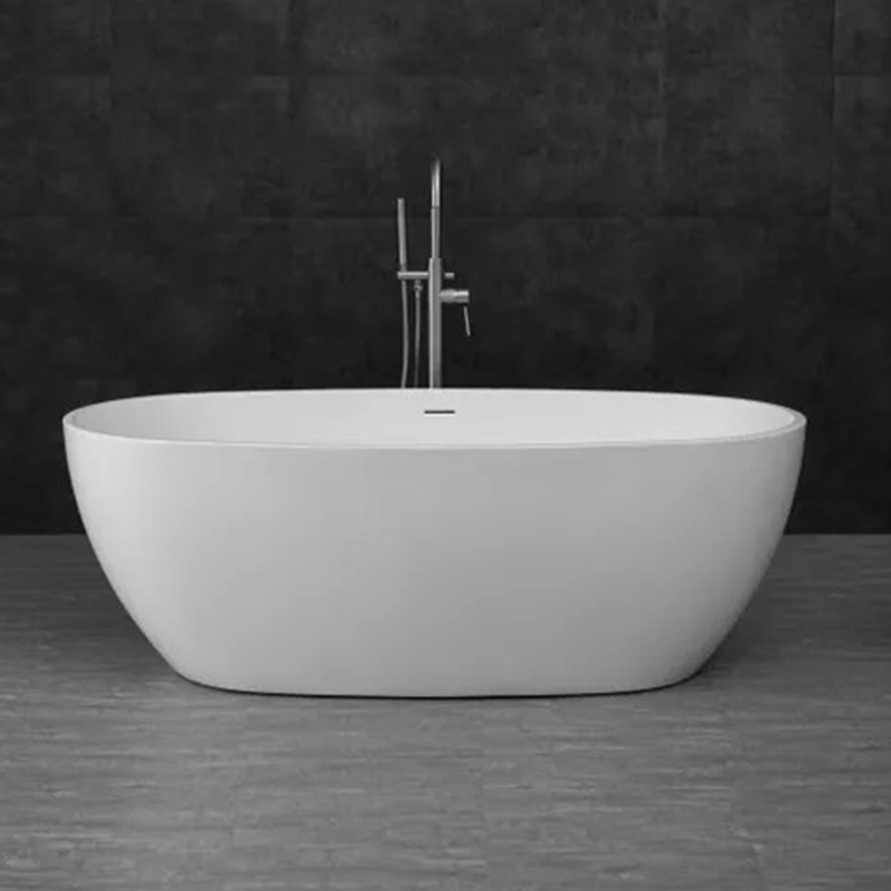 1700*800*580mm Vinny Egg Shape With Overflow Freestanding Bathtub