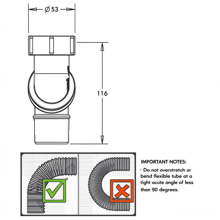 Inspire Plastec Flexidinger Cap & Lining Kit 40mm For Bathtub
