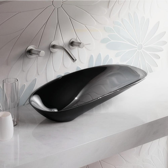 615*310mm KOHLER Petaline Black Cast Iron Vessel Above Counter Basin