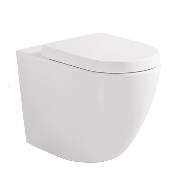 570*360*430mm Fienza KoKo Gloss White Tornado Rimless Ceramic Wall Faced Toilet