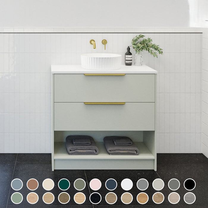 TIMBERLINE KANSAS CUSTOM FLOOR STANDING VANITY (ALL SIZING)