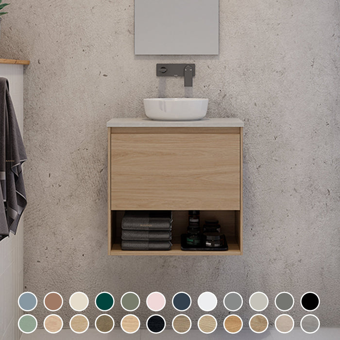TIMBERLINE KARLIE CUSTOM WALL HUNG VANITY (ALL SIZING)