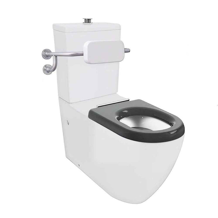 Enhanced Accessible Care Bathroom Package - Care Toilet, Basin with Mixer, Full Support Rail System & Backrest