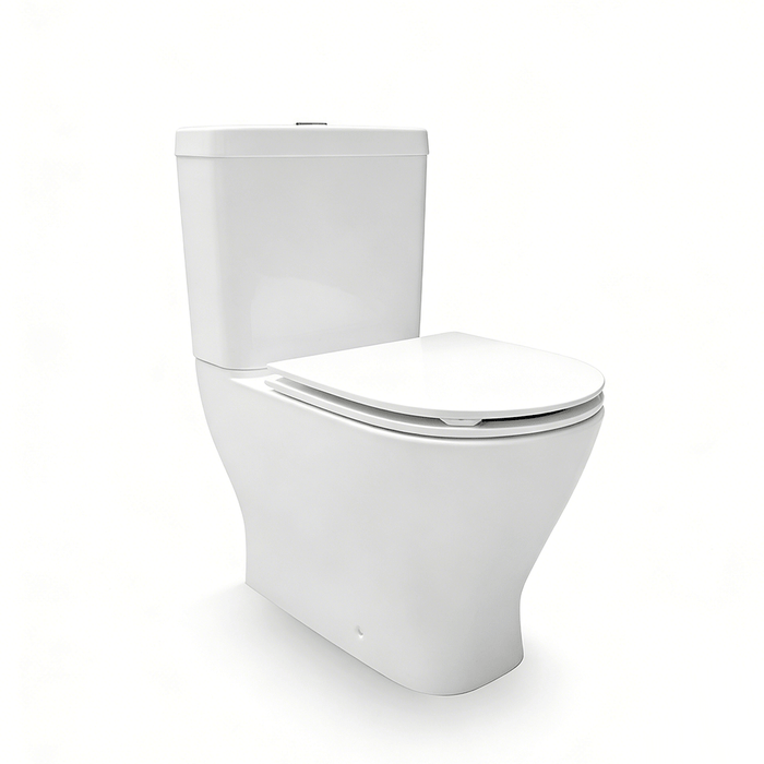 610*406*770mm Kohler Reach II Rear/Side Inlet Back to Wall Toilet Suite