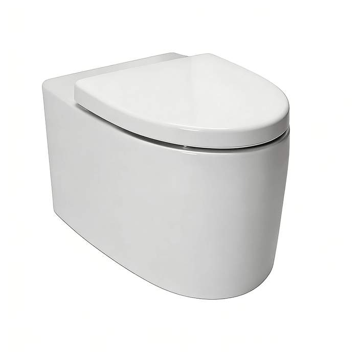 560*370*400mm Kohler Grande Gloss White Rimless With Electronic Handheld Remote Bidet Seat Wall Hung Smart Toilet