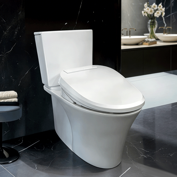 680*380*752mm Kohler Veil Gloss White Rimless With Electronic Bidet Seat Smart Toilet