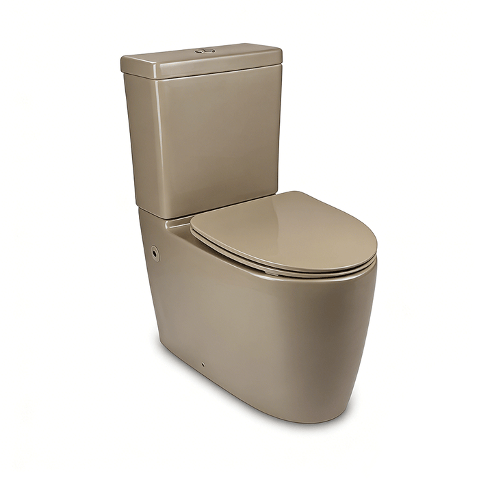 650*305*830mm Kohler Grande Colourful Cashmere Glaze Rimless Slim Seat Back To Wall Toilet