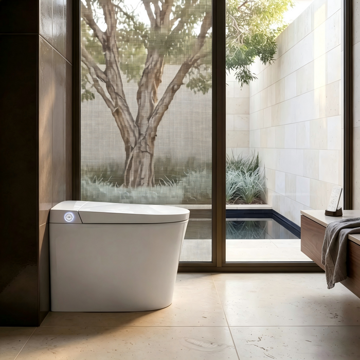 580*370*430mm Kohler Modena Gloss White Wall Faced Smart Toilet
