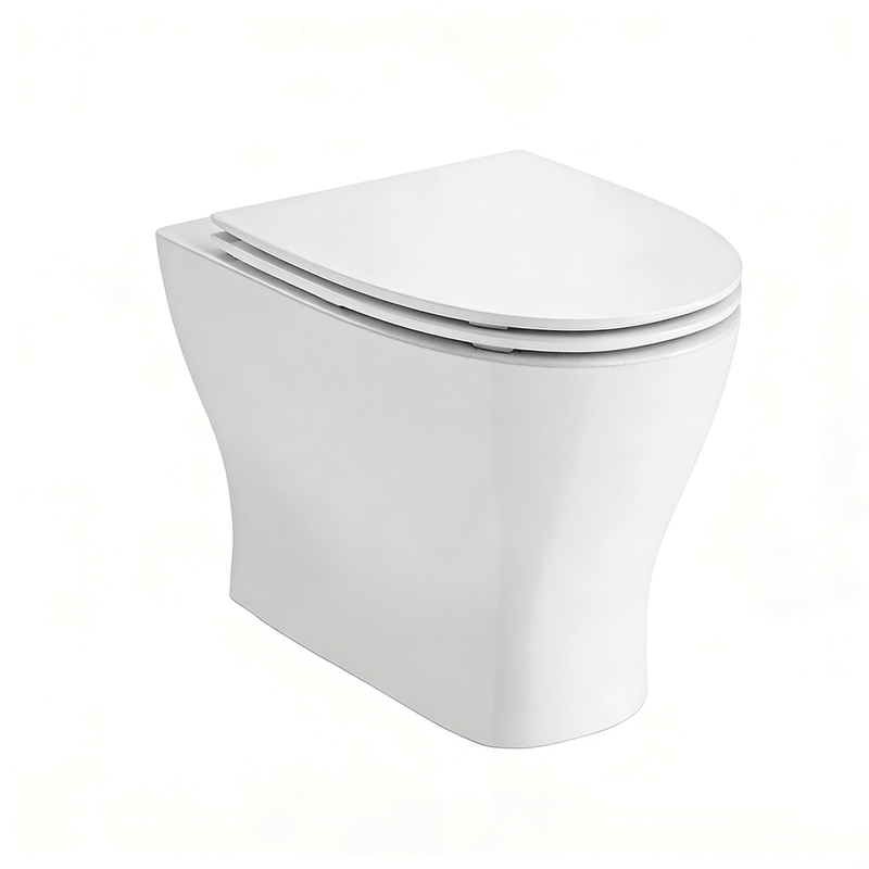 560*370*446mm Kohler Reach II White Rimless With Slim Seat Wall Faced Toilet