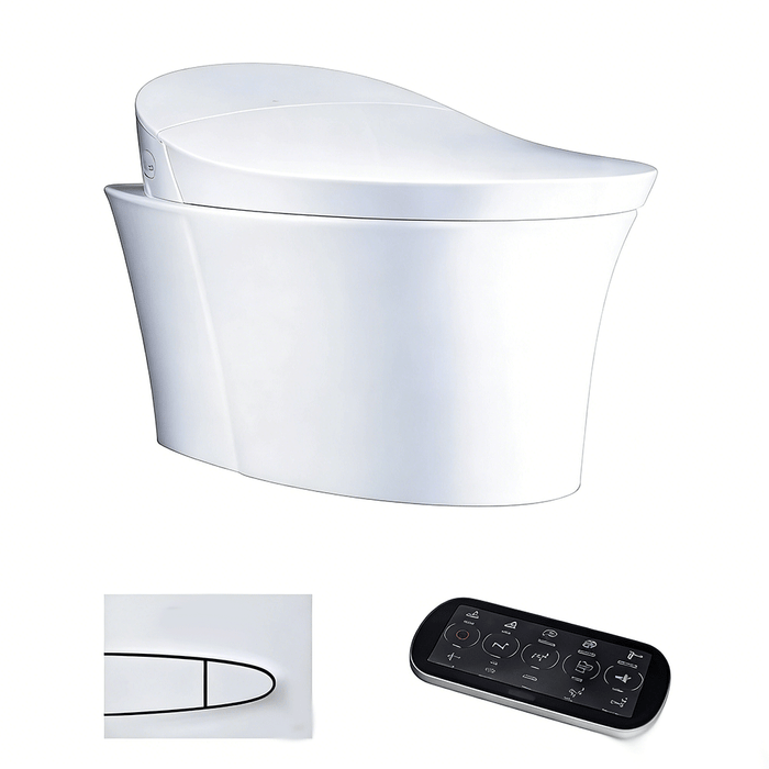 675*438*435mm Kohler Veil One-touch Remote Control Wall Hung Integrated Smart Toilet