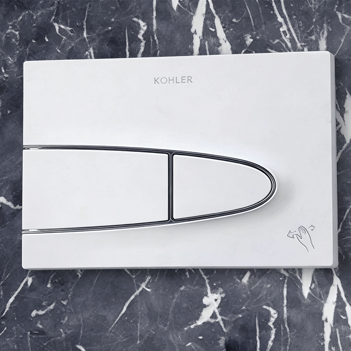675*438*435mm Kohler Veil One-touch Remote Control Wall Hung Integrated Smart Toilet