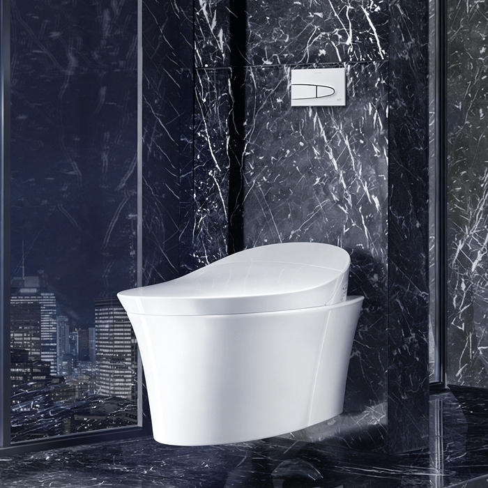 675*438*435mm Kohler Veil One-touch Remote Control Wall Hung Integrated Smart Toilet