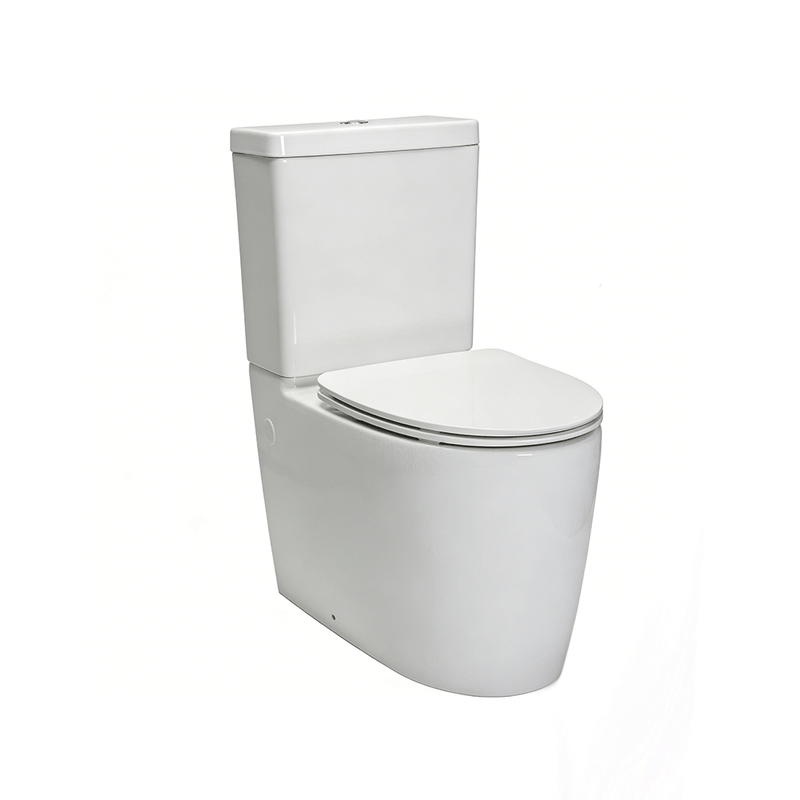 650*305*830mm Kohler Grande Ceramic Gloss White Rimless Back To Wall Toilet