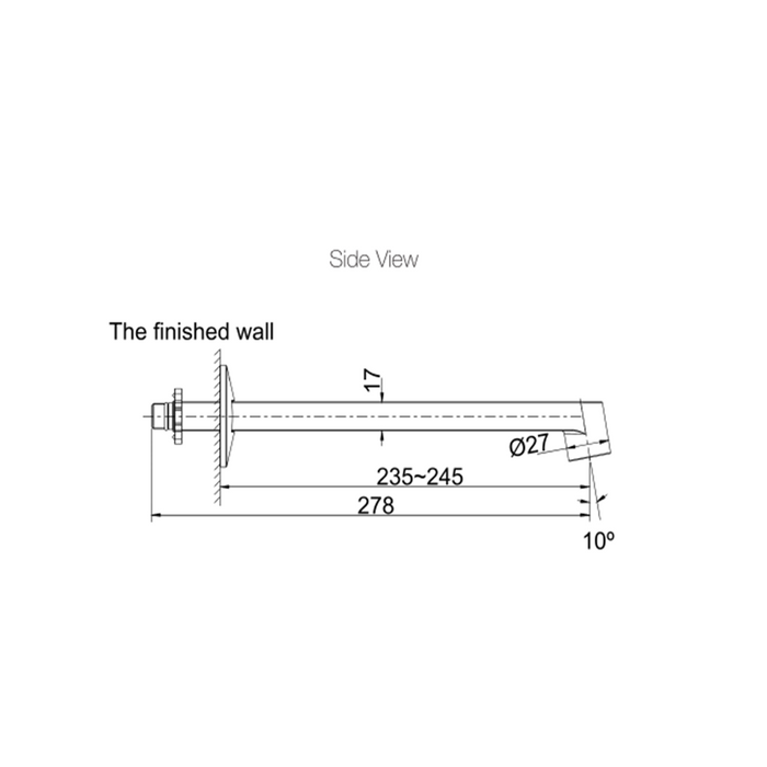 Kohler Components Wall Mount Row Basin Spout Chrome/Matte
Black/Brushed
Nickel/Moderne Brushed Brass Solid Brass Tapware