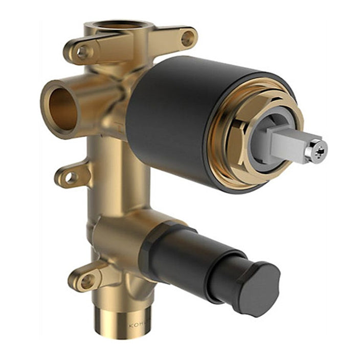 Kohler Aleo S S/B Mixer With Diverter Chrome/Matte Black/Brushed Nickel Tapware