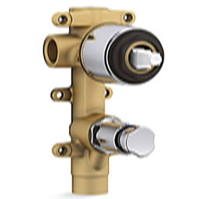 Kohler Aleo S S/B Mixer With Diverter Chrome/Matte Black/Brushed Nickel Tapware