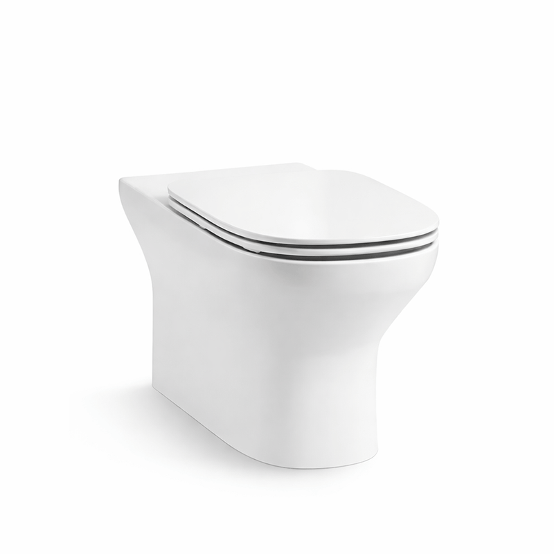 560*360*422mm Kohler Modern Life  White Rimless Wall Faced Toilet Pan With Elite Seat