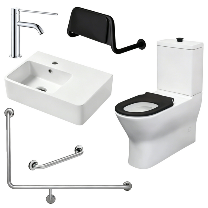 Fienza Accessible Delta Care Kit With Right-Hand 90° Rail