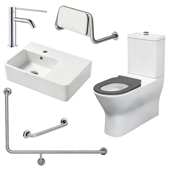 Fienza Accessible Delta Care Kit With Right-Hand 90° Rail