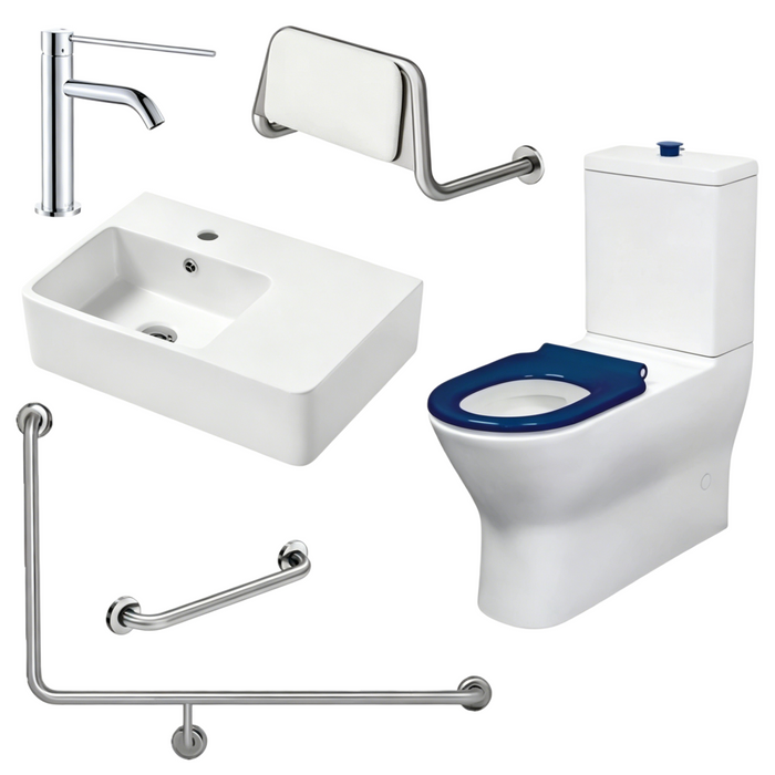 Fienza Accessible Delta Care Kit With Right-Hand 90° Rail