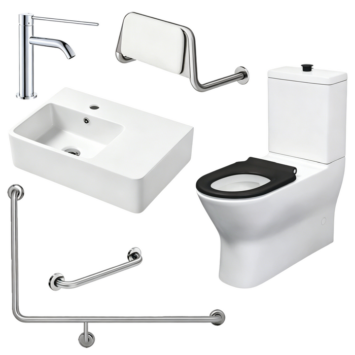 Fienza Accessible Delta Care Kit With Right-Hand 90° Rail