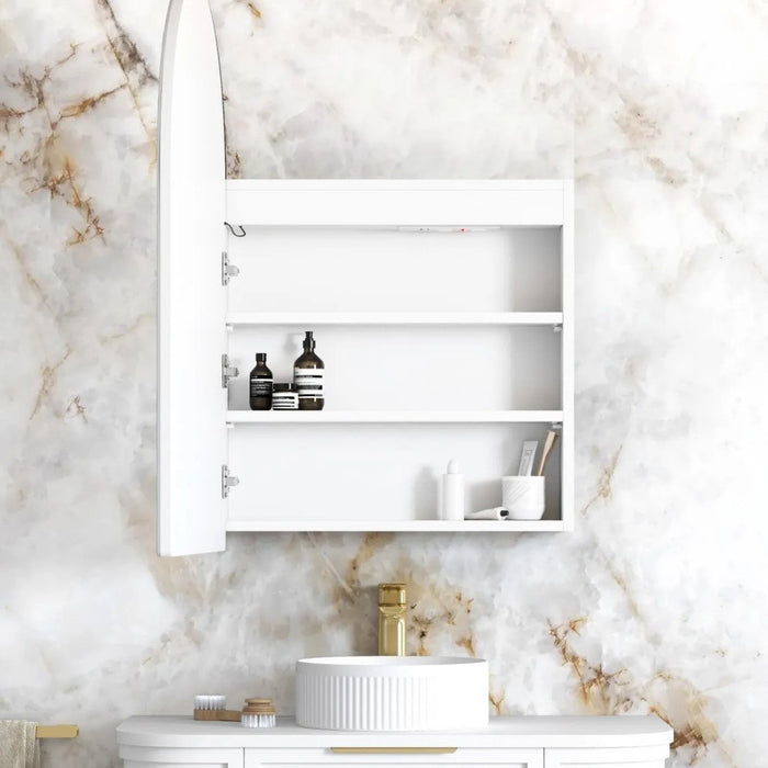 900*600mm Otti LED Archie Arch Moisture Resistant Plywood Shaving Cabinet