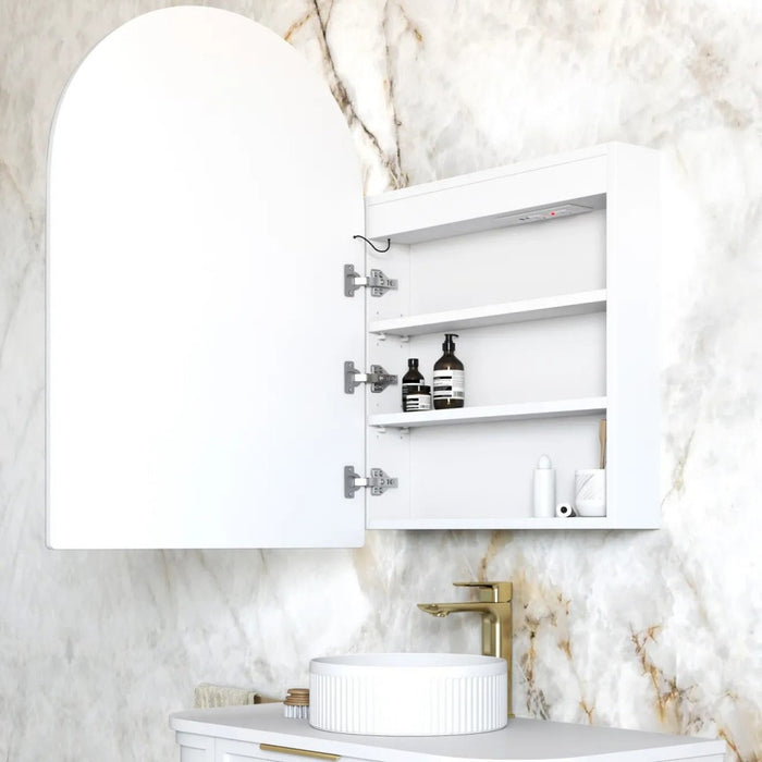900*600mm Otti LED Archie Arch Moisture Resistant Plywood Shaving Cabinet