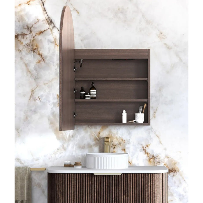 900*600mm Otti LED Archie Arch Moisture Resistant Plywood Shaving Cabinet