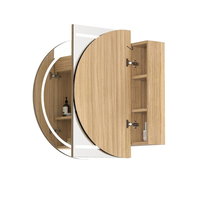 1200*750mm Otti LED Bondi Oval Curved Moisture Resistant Plywood Shaving Cabinet