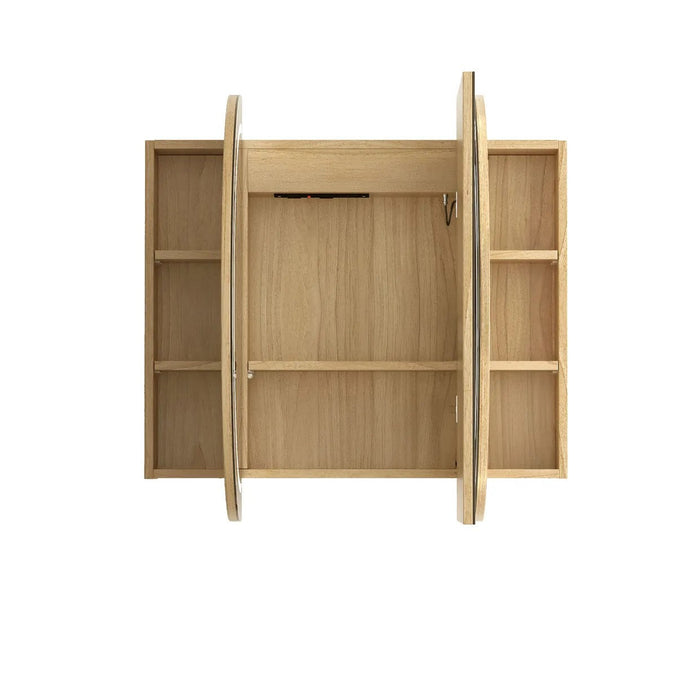 1200*750mm Otti LED Bondi Oval Curved Moisture Resistant Plywood Shaving Cabinet