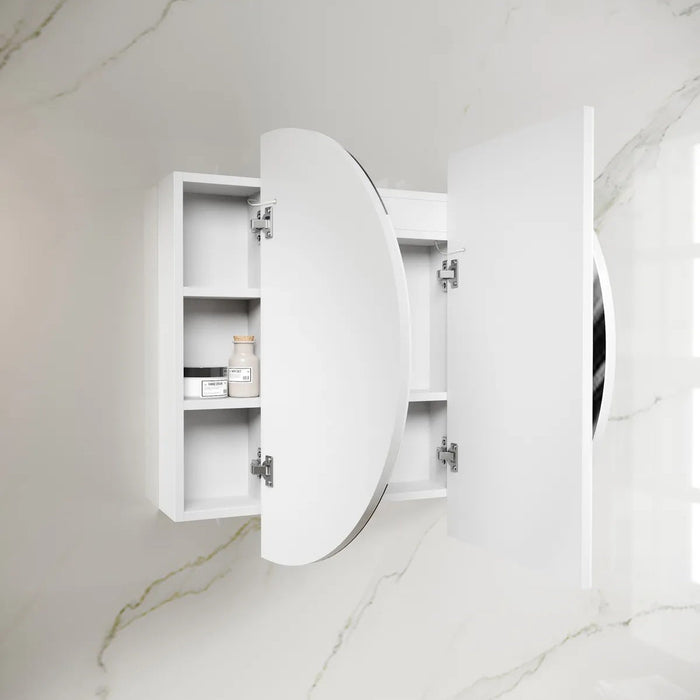 1500*900mm Otti LED Bondi Oval Curved Moisture Resistant Plywood Shaving Cabinet