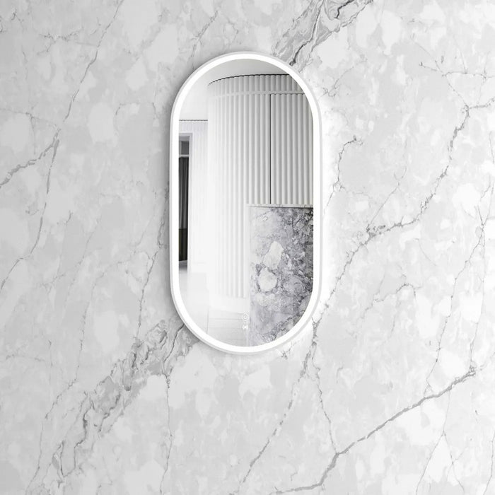 900*450mm Otti Noosa Metal Frame Oval Tuffi LED Mirror