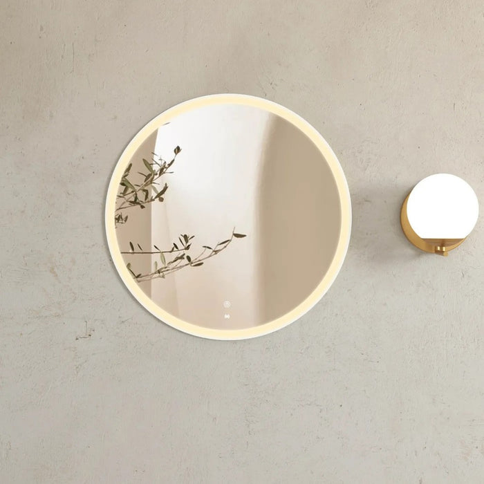 800mm Otti Bondi Metal Frame Round Tuffi LED Mirror
