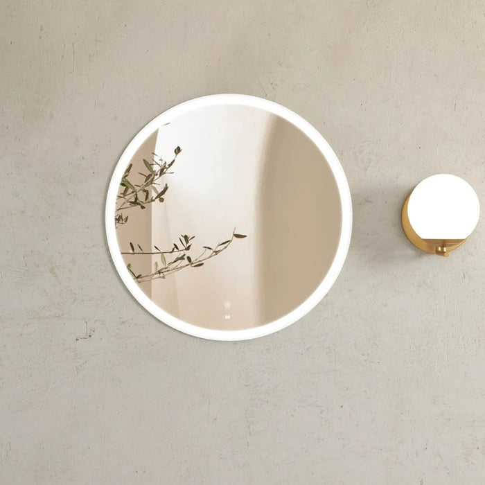 800mm Otti Bondi Metal Frame Round Tuffi LED Mirror