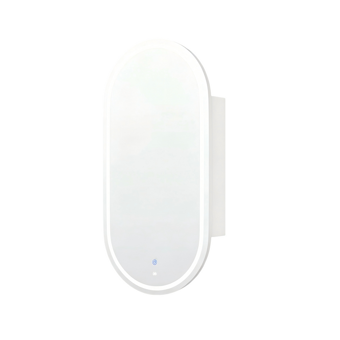 900*450mm Otti LED Noosa Oval Moisture Resistant Plywood Shaving Cabinet