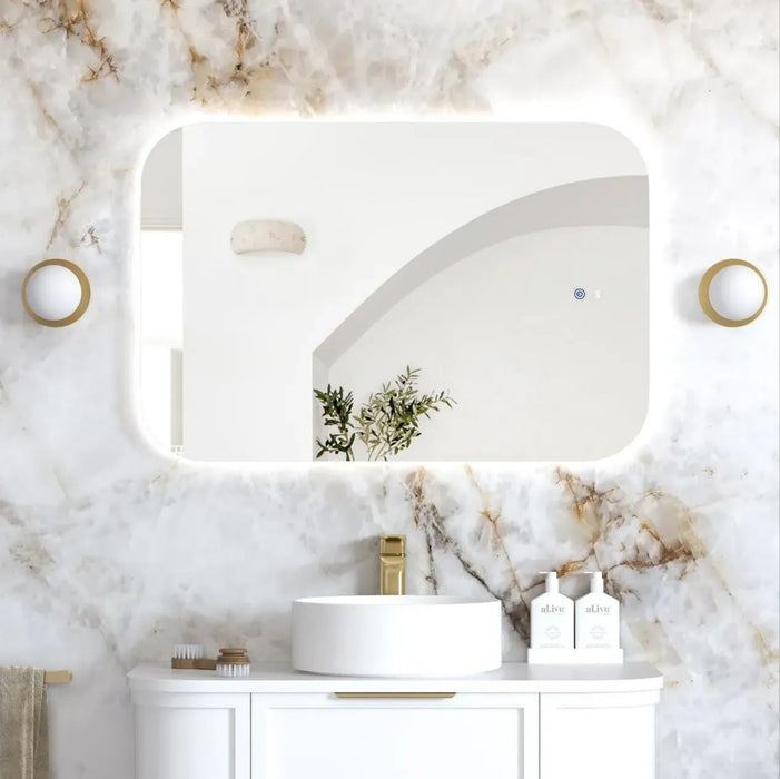 900/1200/1500mm Otti Newport Frameless Soft Rectangle Back Lit Tuffi LED Mirror