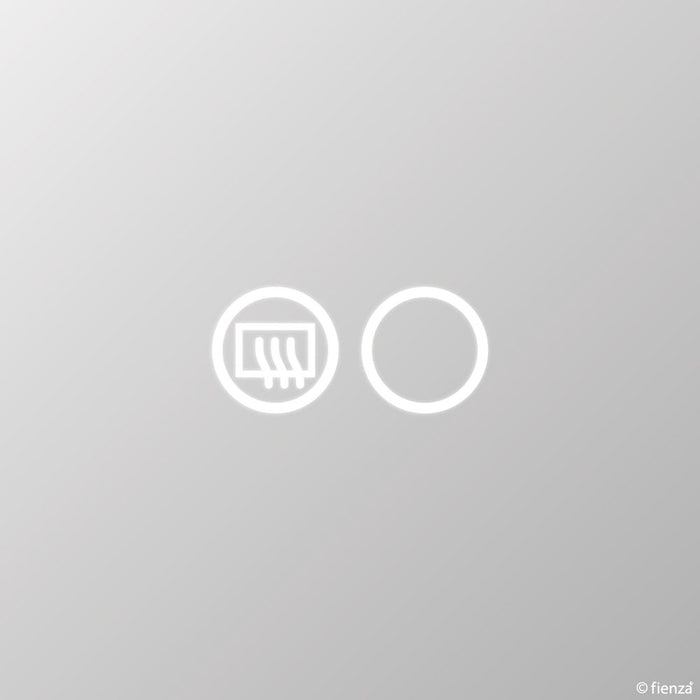 600*800*5mm Fienza Antonia Oval Touch Sensors Framed LED Mirror