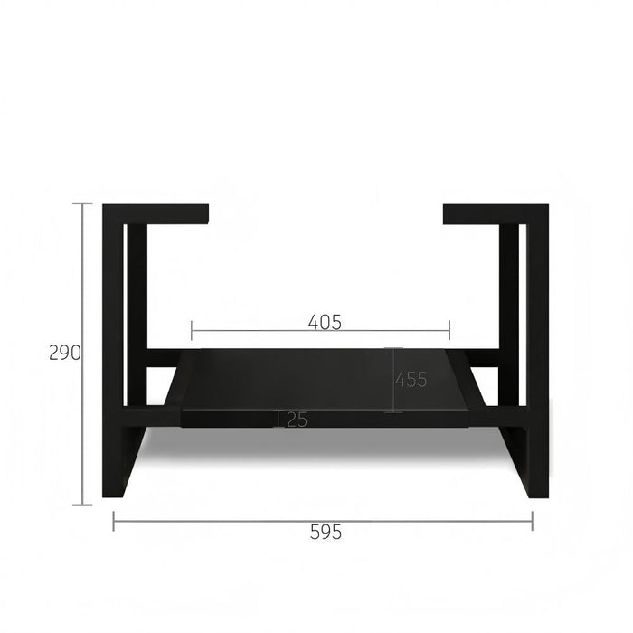 600-1500*460*550mm Marlo Matte Black Bathroom Freestanding Vanity With Legs - Cabinet Only and Ceramic / Stone Top - HD reno