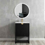 600-1500*460*550mm Marlo Matte Black Bathroom Freestanding Vanity With Legs - Cabinet Only and Ceramic / Stone Top