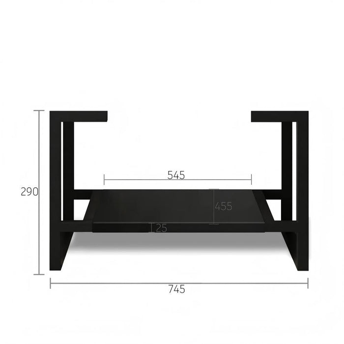 600-1500*460*550mm Marlo Matte Black Bathroom Freestanding Vanity With Legs - Cabinet Only and Ceramic / Stone Top - HD reno