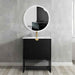 600-1500*460*550mm Marlo Matte Black Bathroom Freestanding Vanity With Legs - Cabinet Only and Ceramic / Stone Top