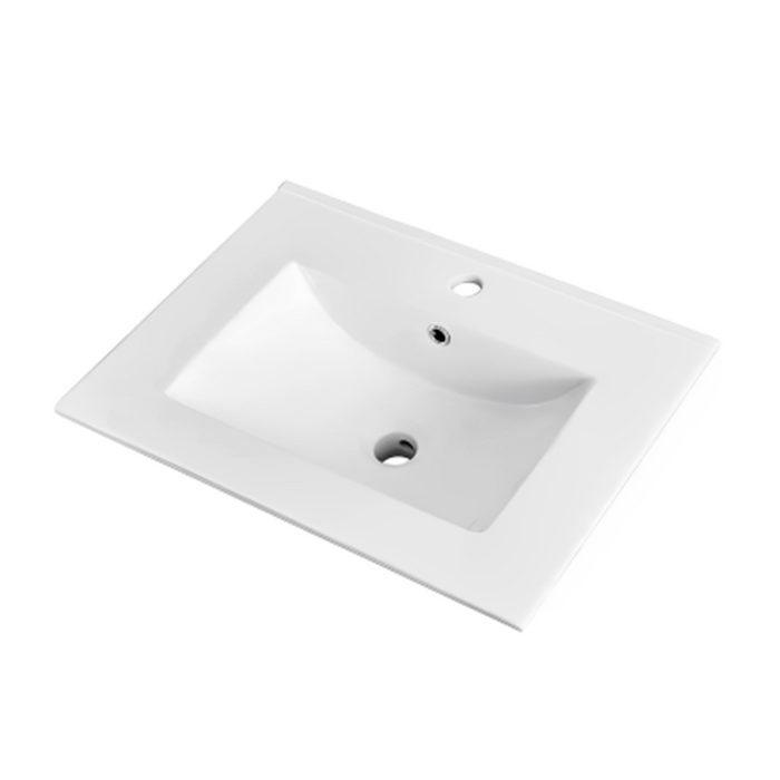 750*455*560mm Lukka Chester Federation Matt Black PVC Left/Right Drawer Wall Hung Vanity