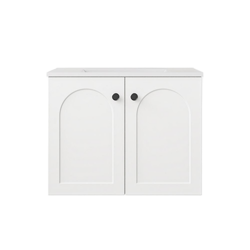 600*455*470mm Lukka Chester Federation Matt White PVC Wall Hung Vanity
