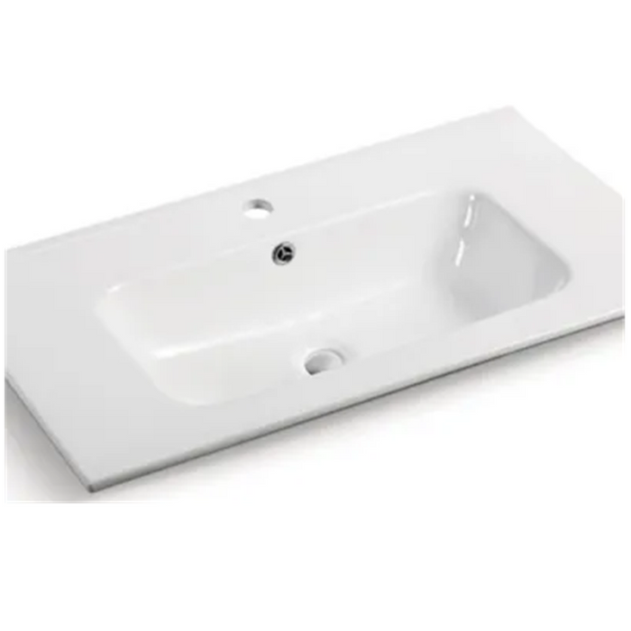 750*455*560mm Lukka Chester Federation Matt Black PVC Left/Right Drawer Wall Hung Vanity