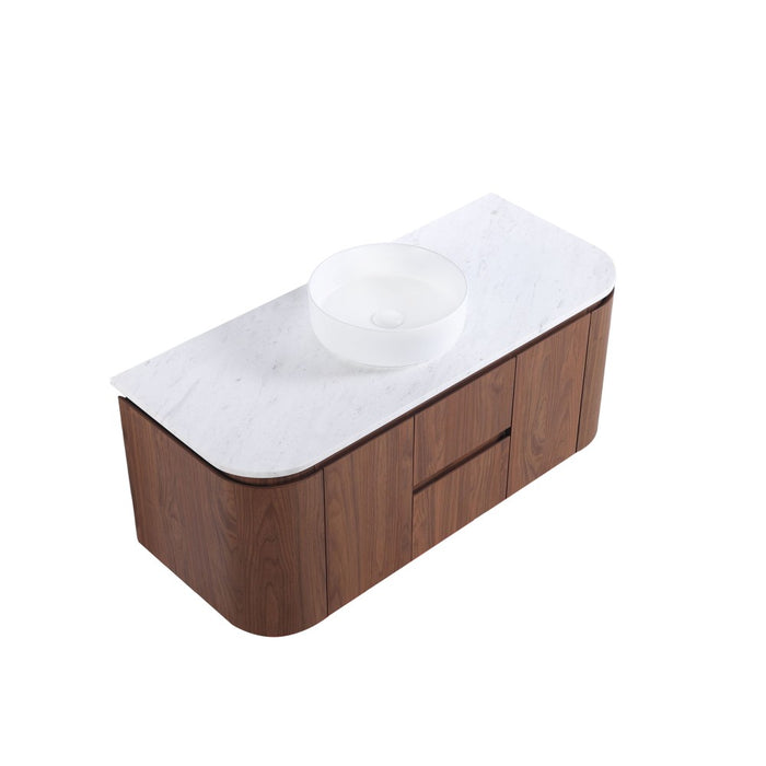 600-1500*495*470mm Lukka Ravello Modern Mocha Oak Woodmatt Plywood Wall Hung Vanity