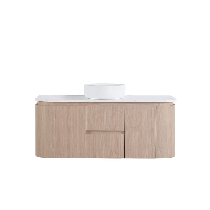 600-1500*495*470mm Lukka Ravello Modern Sandy Oak Woodmatt Plywood Wall Hung Vanity